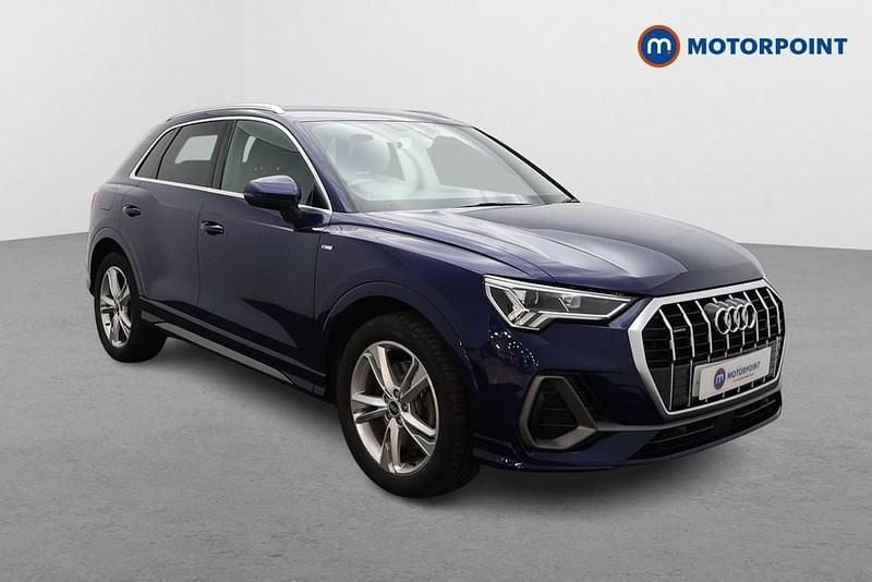 Blue Used 2021 Audi Q3 S-Line SUV | £24,299 (Good price) - Image 1/4
