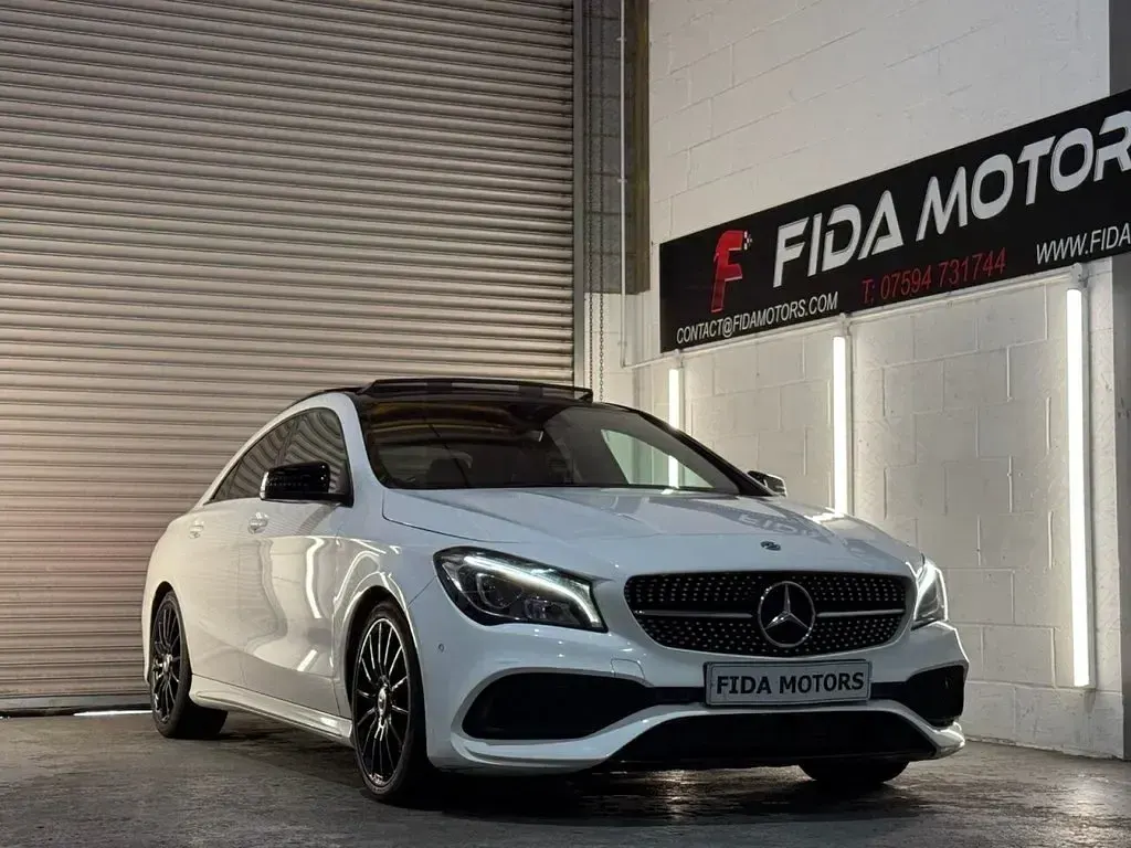 Used Mercedes CLA220 AMG line 2018 White Sedan