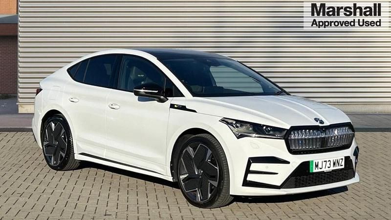 Used Skoda Enyaq iV vRS 219 kW (299 HP) 2023 White SUV