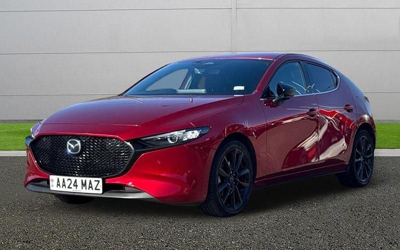 Begagnad Mazda 3 Homura-Line 186 HK (136 kW) 2023 Röd Halvkombi