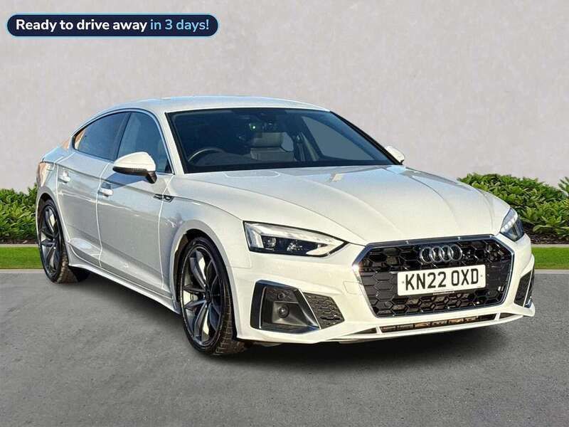 White Used 2022 Audi A5 Sportback S-Line Hatchback | £26,369 (Fair price) - Image 1/4