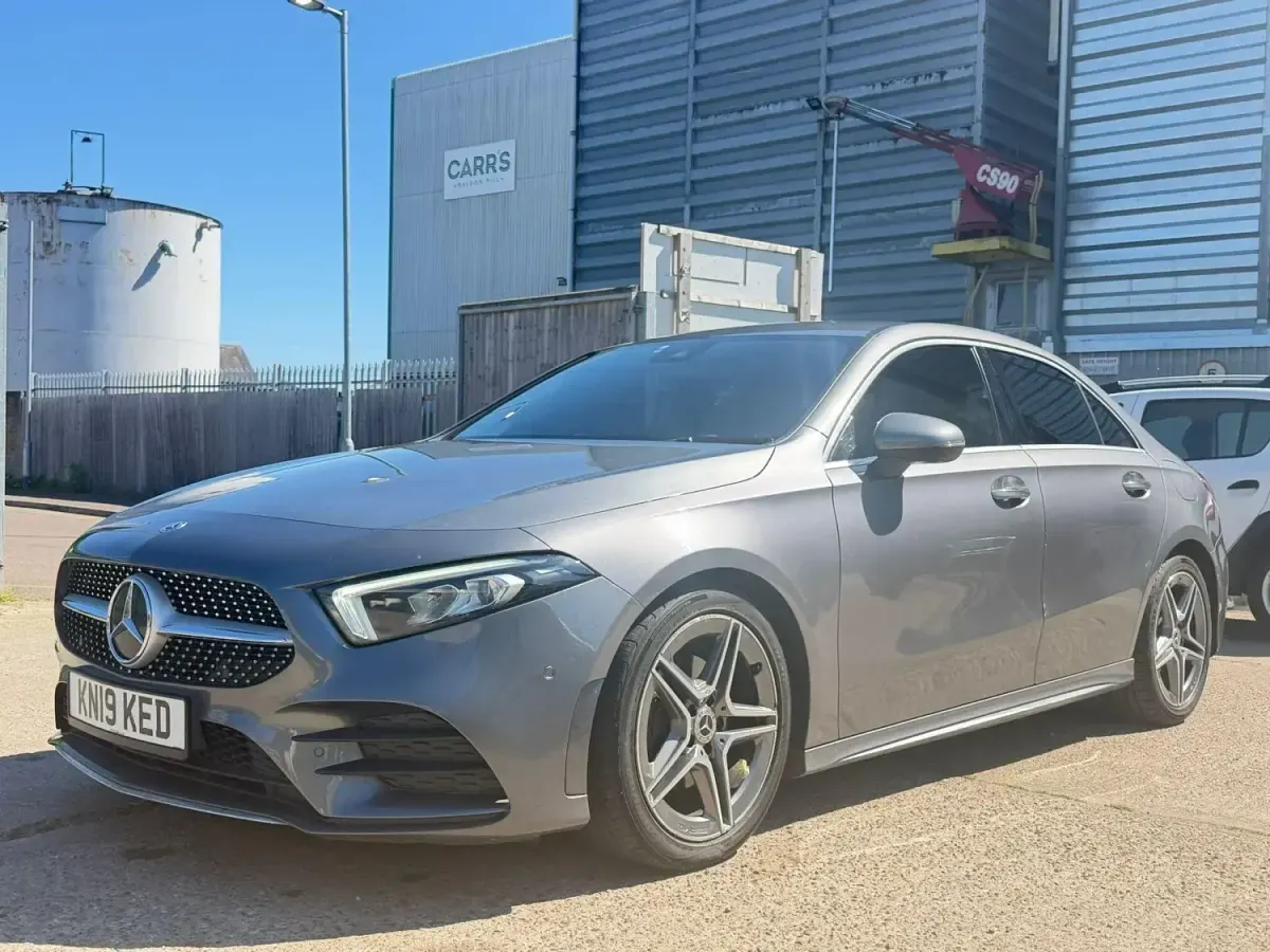 Used Mercedes A180 AMG Line Premium 116 HP (85 kW) 2019 Grey Sedan