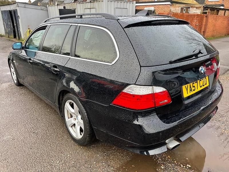 Used BMW 520 Exclusive 177 HP (130 kW) 2008 Black Estate