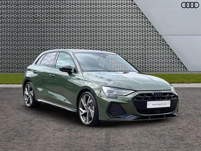 Green Used 2024 Audi A3 Black Edition Hatchback | £32,999 - Image 1/4