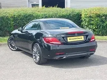 Used Mercedes SLC180 AMG line 156 HP (114 kW) 2017 Black Cabriolet