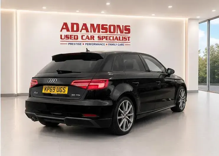 Used Audi A3 Black Edition 116 HP (85 kW) 2019 Black Sedan
