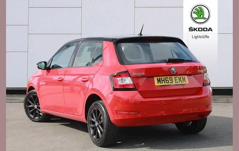Used Skoda Fabia Colour Edition 94 HP (69 kW) 2019 Corrida red black magic pearl effect Hatchback