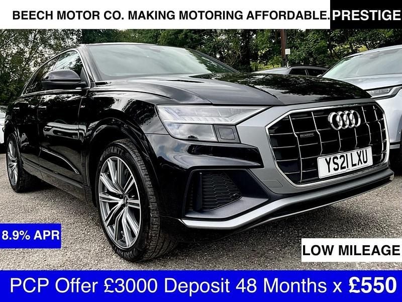 Black Used 2021 Audi Q8 S-Line SUV | £39,500 (Good price) - Image 1/3