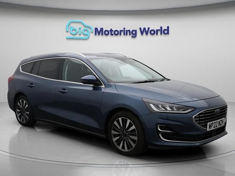 Blue Used 2022 Ford Focus Titanium Estate | £13,600 (Fair price) - Image 1/4