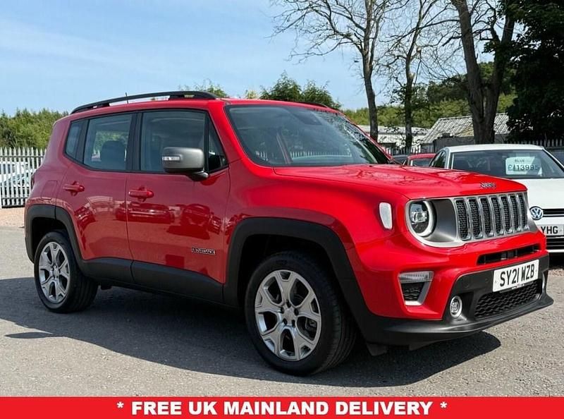 Red Used 2021 Jeep Renegade Limited SUV | £16,495 (Fair price) - Image 1/4