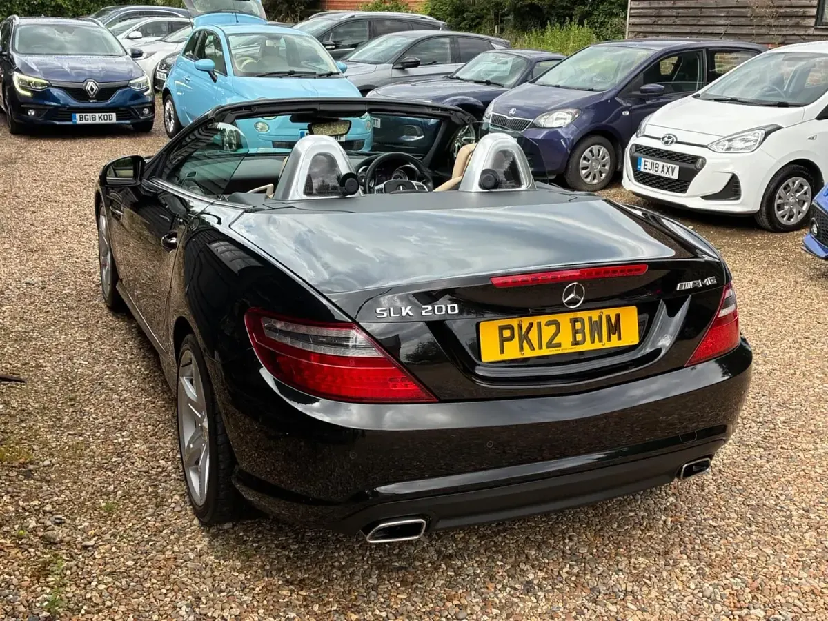 Used Mercedes SLK200 AMG 2012 Black Cabriolet