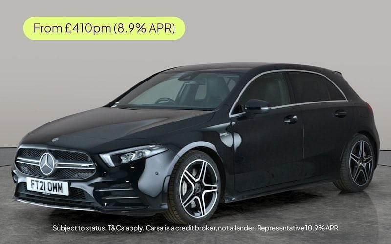 Black Used 2021 Mercedes A35 AMG Executive Hatchback | £24,195 (Fair price) - Image 1/2