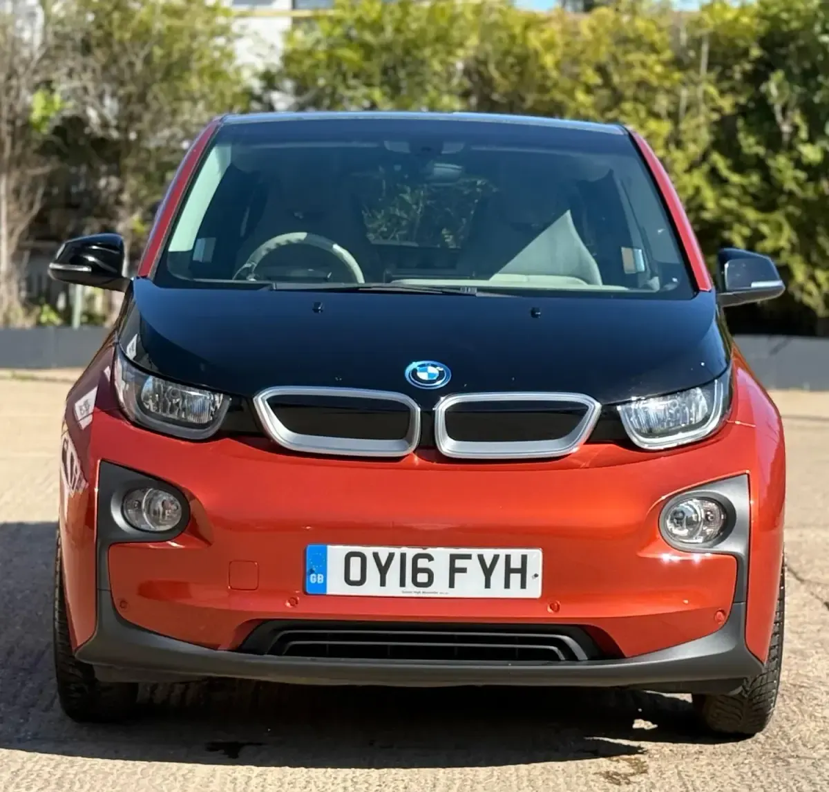 Begagnad BMW i3 Sport Line 125 kW (170 HK) 2016 Orange Halvkombi