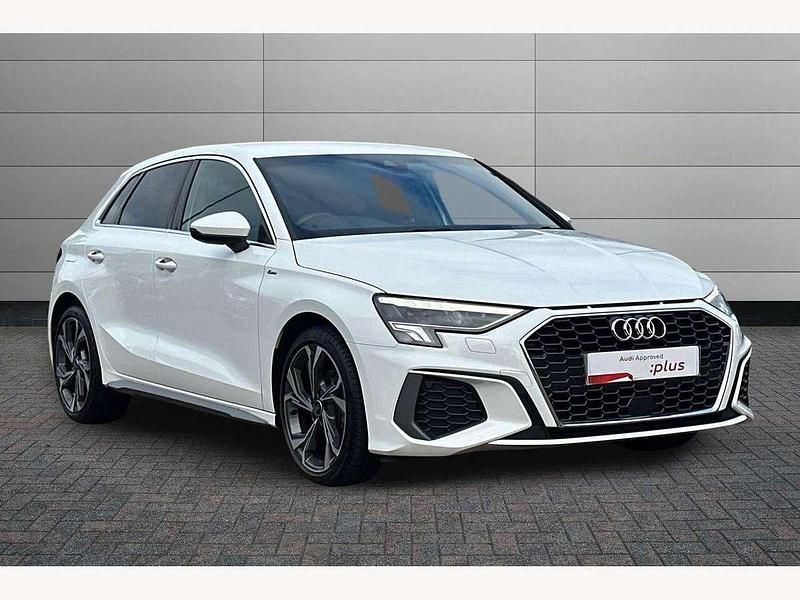 White Used 2023 Audi A3 S-Line Hatchback | £23,795 (A bit pricey) - Image 1/4