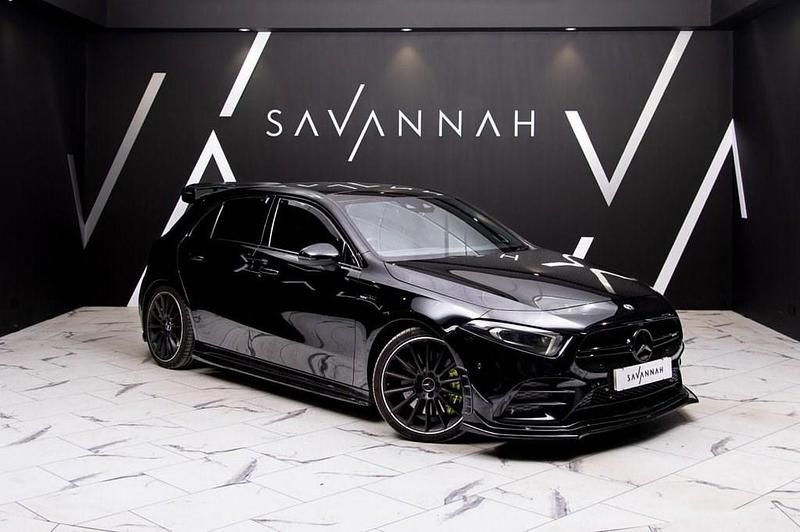 Black Used 2019 Mercedes A35 AMG Premium Plus Hatchback | £26,200 (Fair price) - Image 1/4