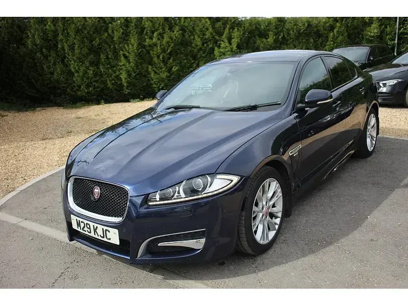 Begagnad Jaguar XF R-Sport 2014 Blå Sedan