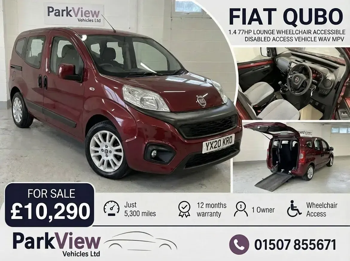 Używany Fiat Qubo Lounge 77 KM (56 kW) 2020 Czerwony Minivan