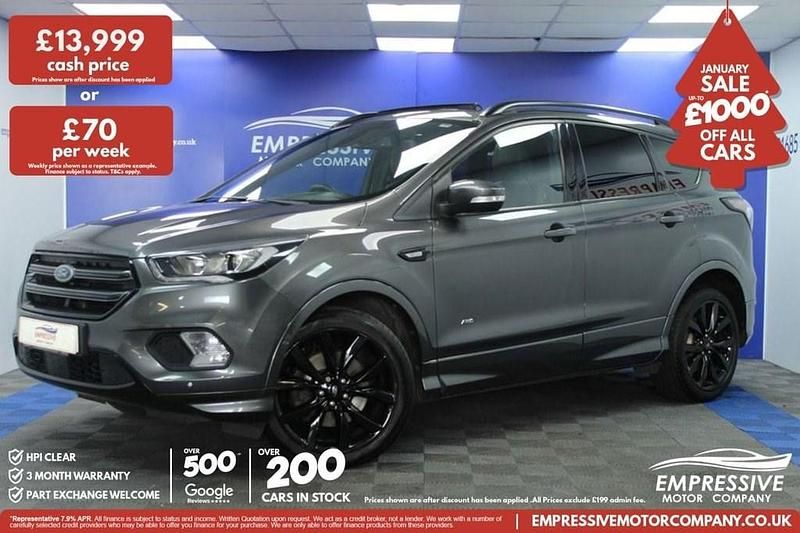 Grey Used 2018 Ford Kuga ST-Line X SUV | £13,999 (Expensive) - Image 1/4
