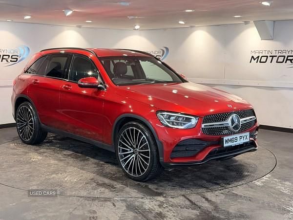 Used Mercedes GLC220 AMG line 2020 Red Estate