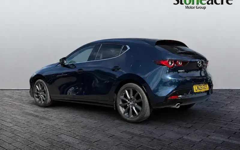 Used Mazda 3 Exclusive-Line 140 HP (102 kW) 2025 Blue Hatchback