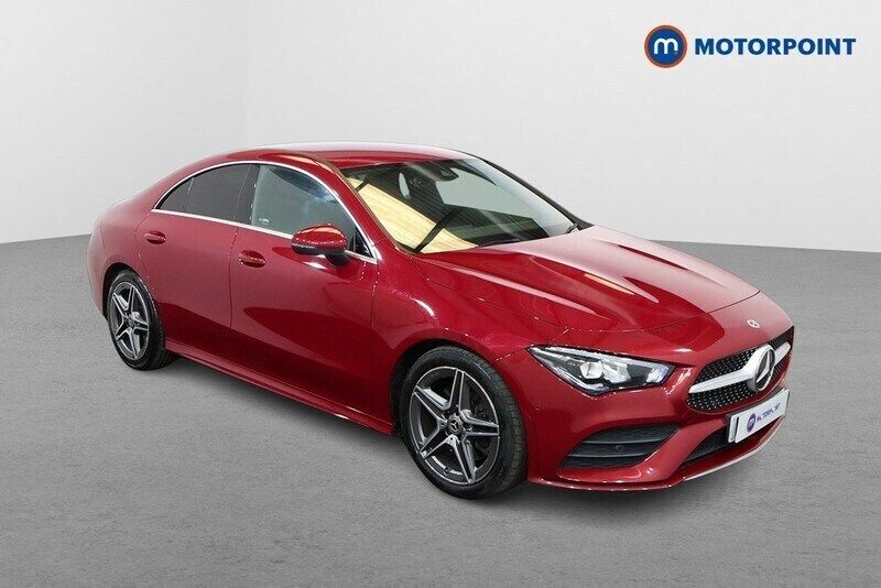 Red Used 2022 Mercedes CLA200 AMG line Coupe | £21,399 (Fair price) - Image 1/4