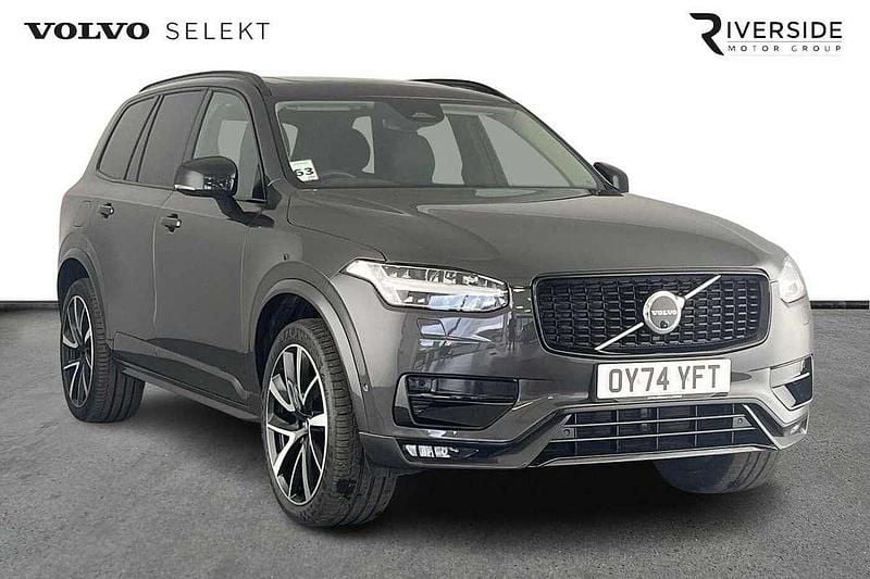Platinum grey Used 2024 Volvo XC90 Plus SUV | £44,490 (Super price) - Image 1/4