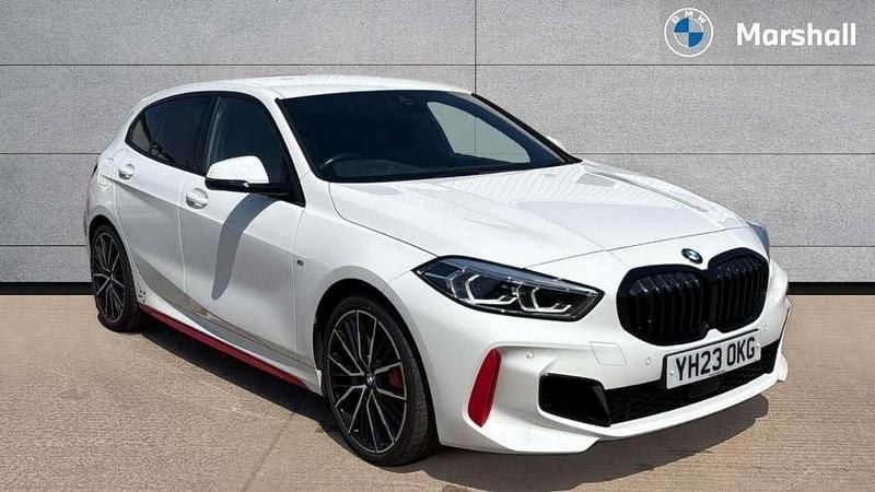 Alpine white Used 2023 BMW 128 Comfort Edition Hatchback | £27,592 (Fair price) - Image 1/4
