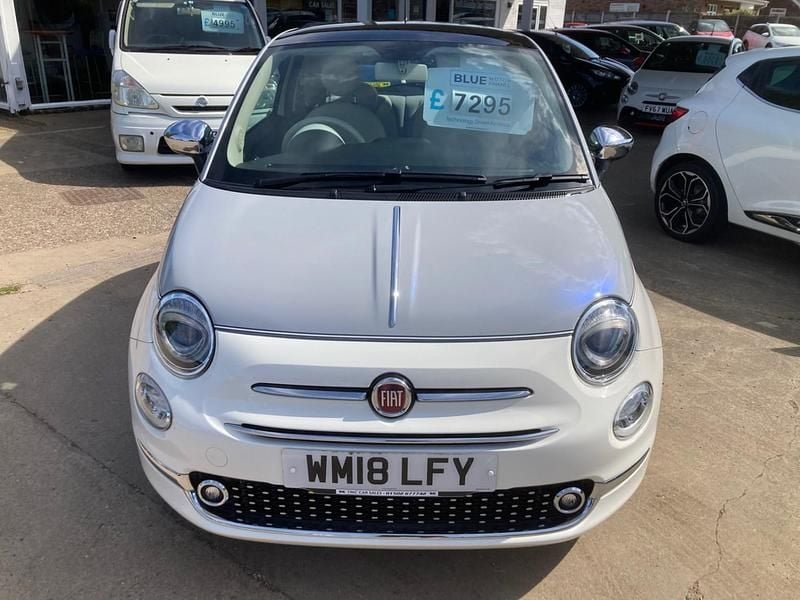 Used Fiat 500 Collezione 69 HP (50 kW) 2018 White grey Hatchback