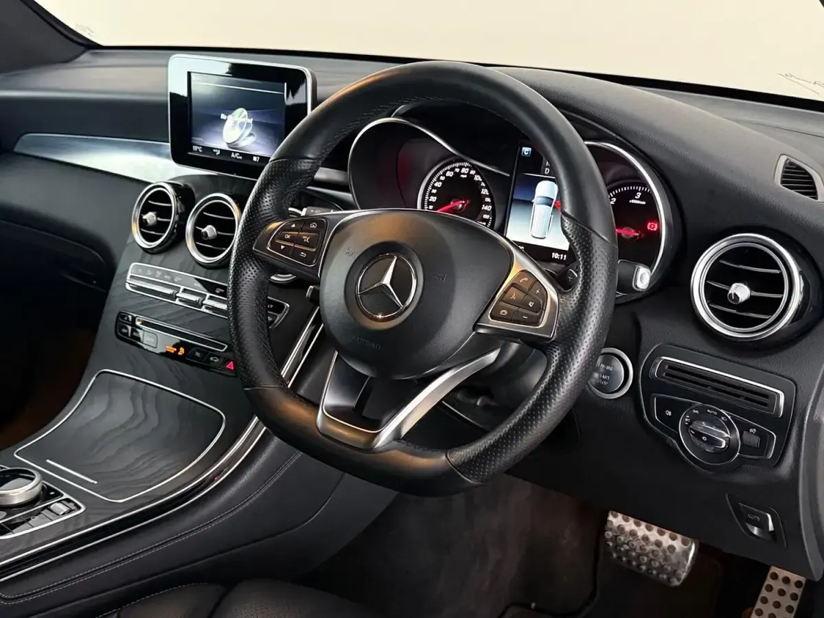 Used Mercedes GLC220 AMG line 170 HP (125 kW) 2017 Silver SUV