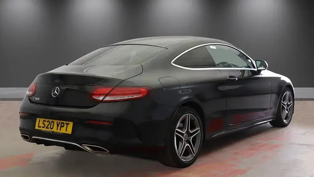 Used Mercedes C300 AMG line 258 HP (189 kW) 2020 Black Coupe