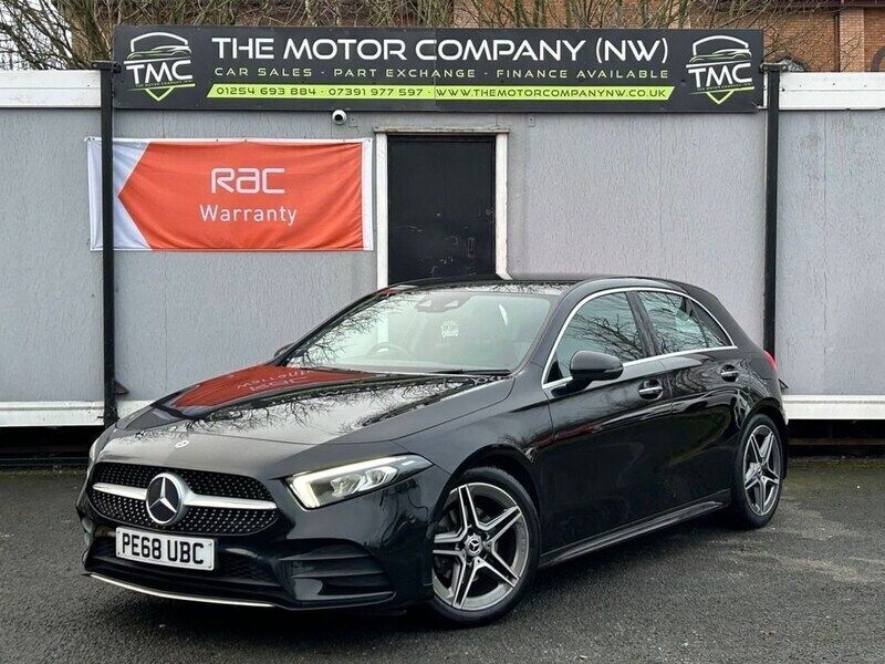 Black Used 2018 Mercedes A180 AMG line Hatchback | £12,990 (Fair price) - Image 1/2