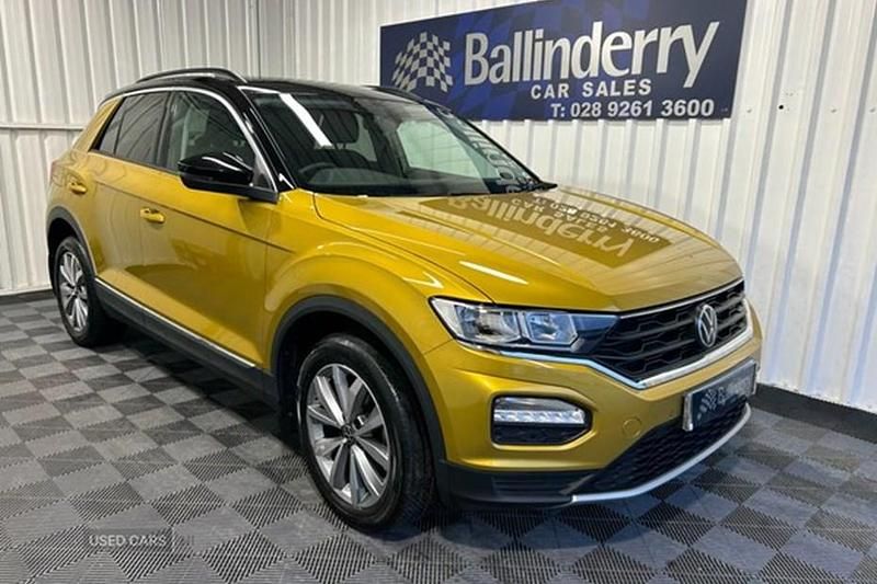 Yellow Used 2021 VW T-Roc Design SUV | £17,750 (Fair price) - Image 1/1