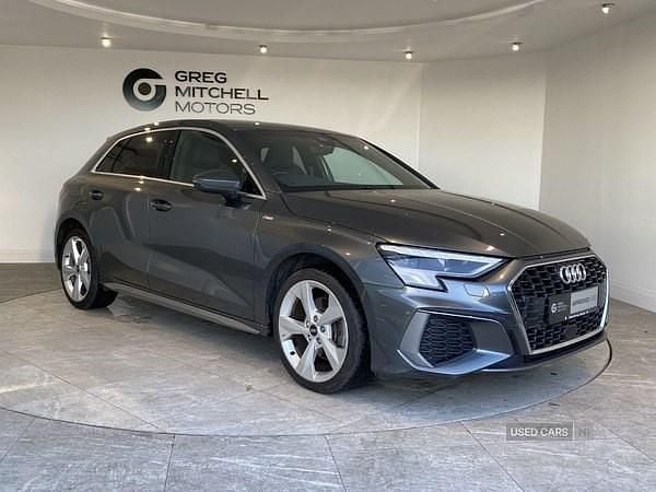 Grey Used 2023 Audi A3 e-tron S-Line Hatchback | £21,495 (Expensive) - Image 1/4