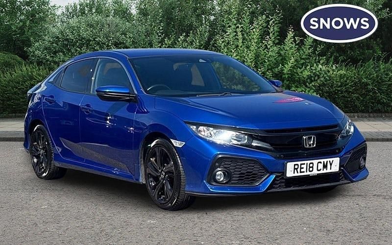 Begagnad Honda Civic SR 129 HK (94 kW) 2018 Blå Halvkombi