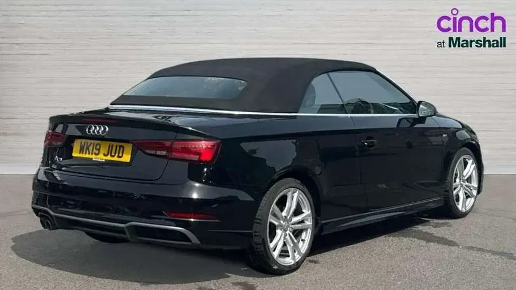 Used Audi A3 Cabriolet S-Line 150 HP (110 kW) 2019 Black Cabriolet