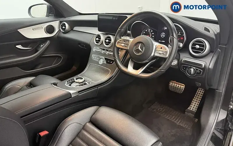 Used Mercedes C220 AMG line 194 HP (142 kW) 2021 Black Coupe