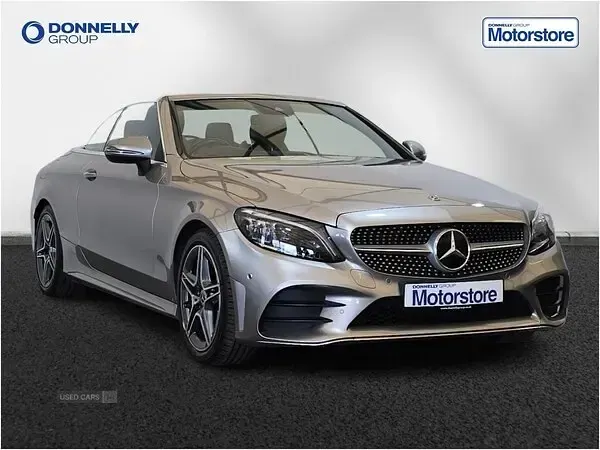 Used Mercedes C200 AMG Line Premium 198 HP (145 kW) 2018 Silver Cabriolet