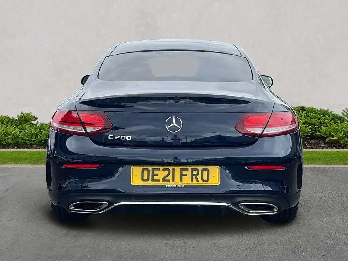 Used Mercedes C200 AMG line 2021 Blue Coupe