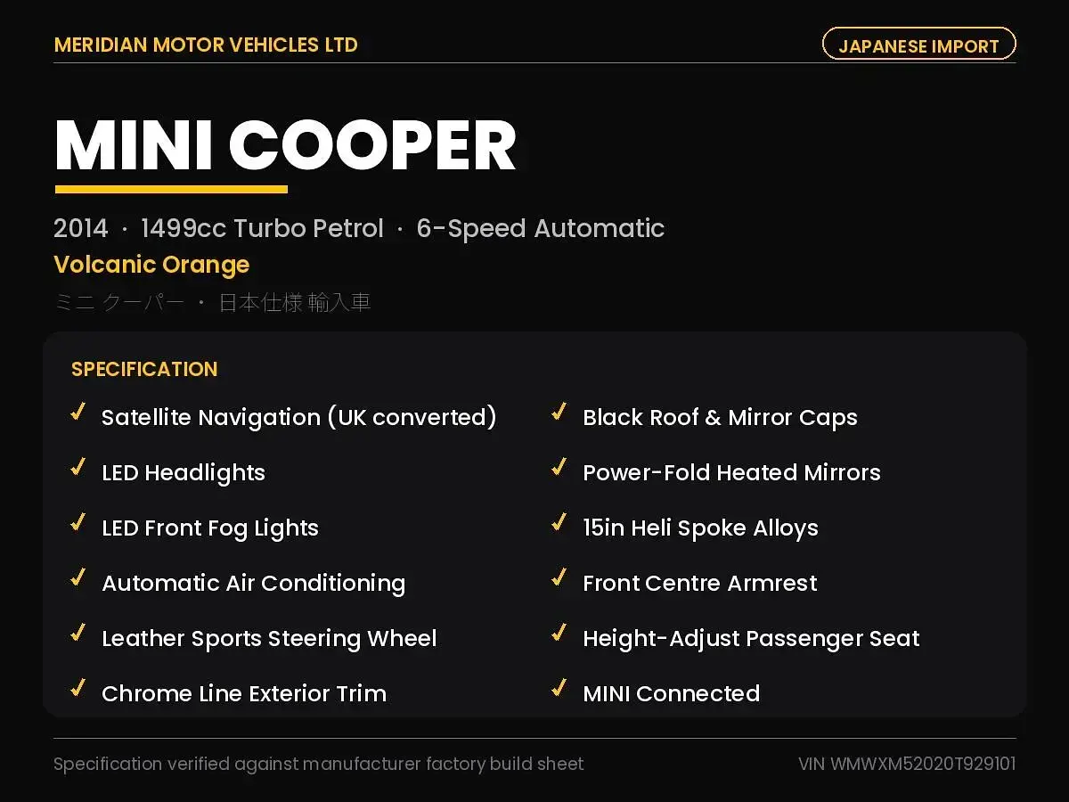 Used Mini Cooper Hatch 136 HP (100 kW) 2014 Hatchback