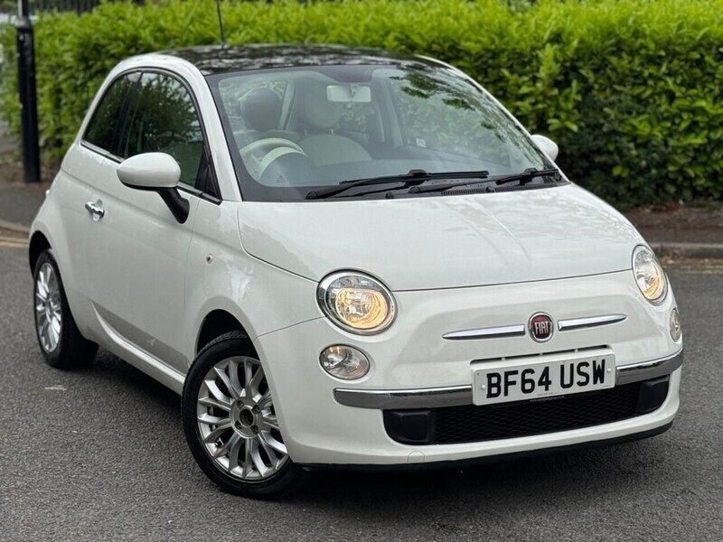 White Used 2014 Fiat 500 Lounge Hatchback | £4,295 (Good price) - Image 1/4