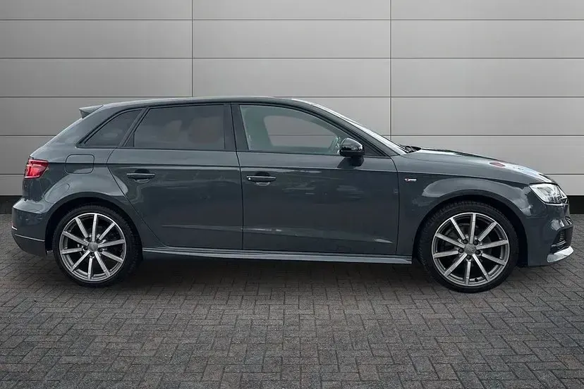 Used Audi A3 Black Edition 150 HP (110 kW) 2018 Nano grey Sedan
