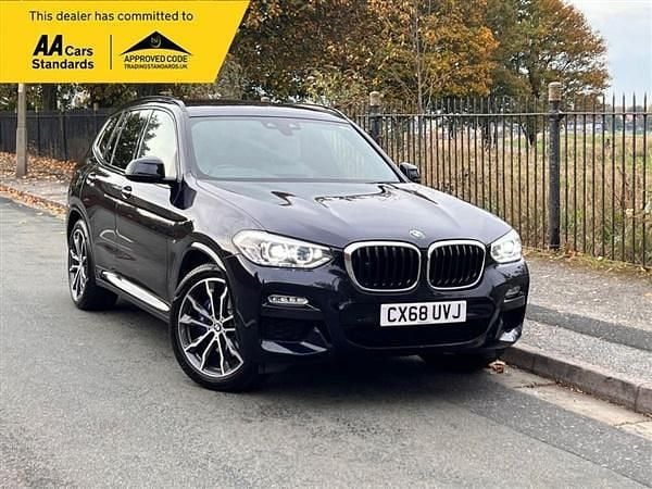 Black Used 2018 BMW X3 M Sport SUV | £19,795 (Expensive) - Image 1/4