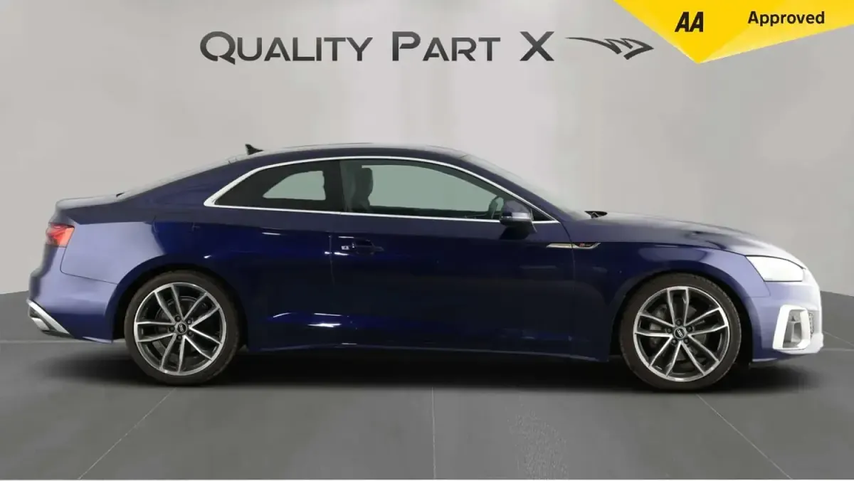 Used Audi A5 S-Line 204 HP (150 kW) 2022 Blue Coupe