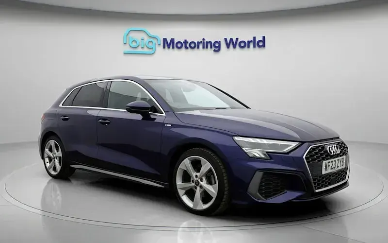 Used Audi A3 Sportback S-Line 110 HP (80 kW) 2023 Blue Hatchback