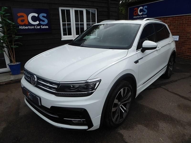 White Used 2018 VW Tiguan R-line SUV | £18,495 (Expensive) - Image 1/3