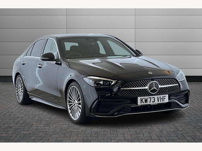 Black Used 2023 Mercedes C220 AMG Line Premium Sedan | £34,990 (A bit pricey) - Image 1/2