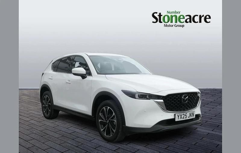 White New 2025 Mazda CX-5 Exclusive-Line SUV | £28,895 (A bit pricey) - Image 1/4
