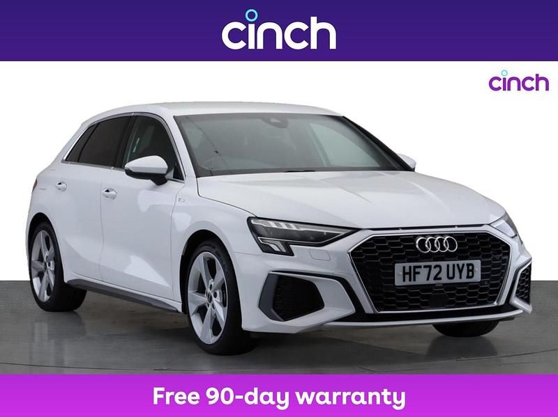 White Used 2022 Audi A3 S-Line Hatchback | £20,049 (Fair price) - Image 1/3