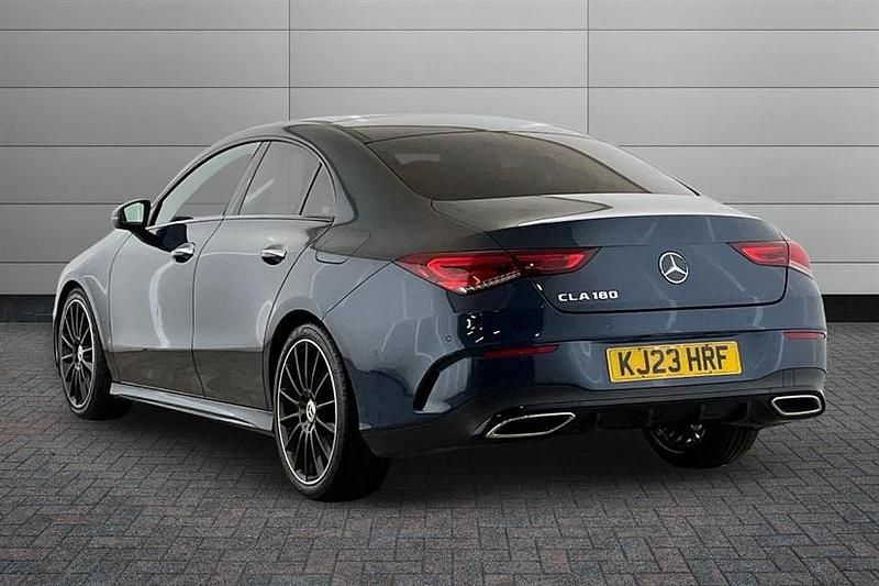 Used Mercedes CLA180 AMG Line Premium Plus 136 HP (100 kW) 2023 Blue Sedan