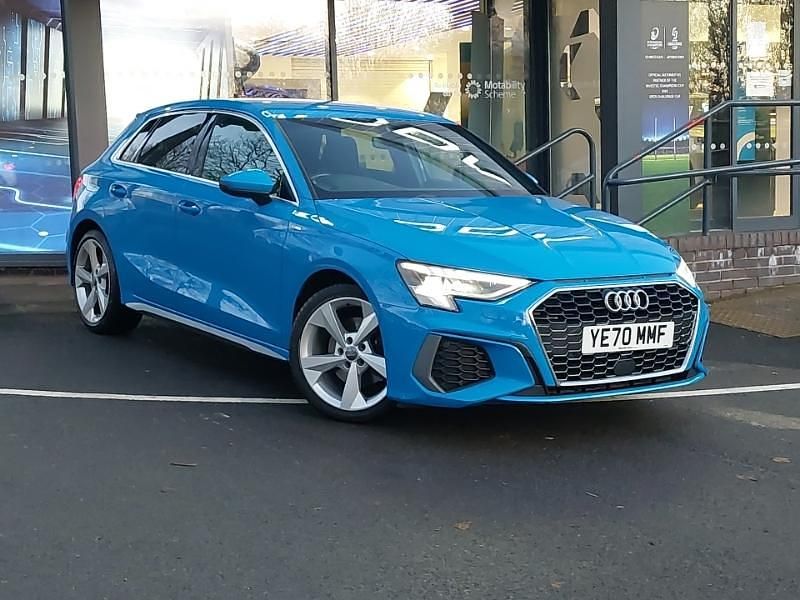 Blue Used 2020 Audi A3 S-Line Hatchback | £18,998 (Expensive) - Image 1/4